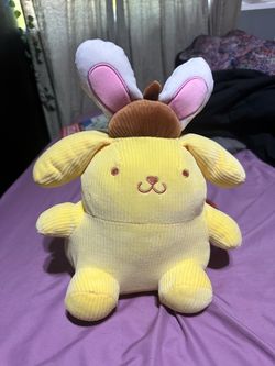 Sanrio Pompompurin Easter Bunny Corduroy Plush