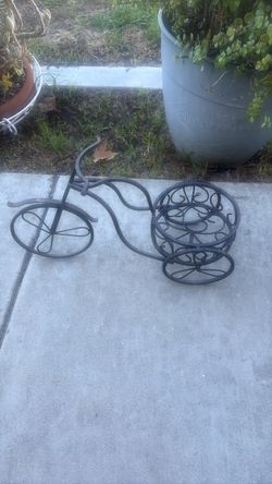 Adorable Iron  tricycle Plant Stand Grand  terrace