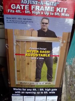 Adjustable Metal Gate Frame New In Box 