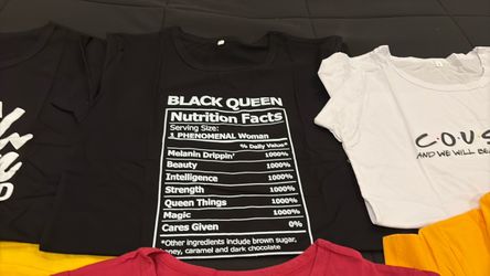 Six Tee shirts