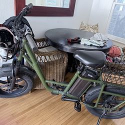Green Fiido Cargo-Style Fat Tire E-Bike - Ready to Ride No Issues
