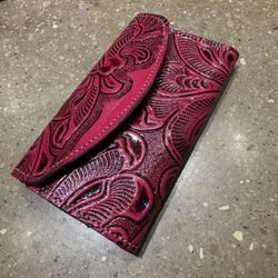 NEW Leather Small Pink Wallet