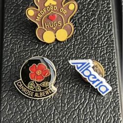Alberta Canada & Medford Oregon Vintage Pins 
