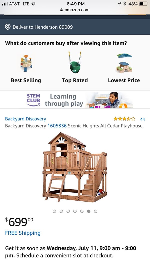 Backyard Discovery Scenic Heights All Ceader Playhouse For In Open In The Appcontinue To Mobile Website