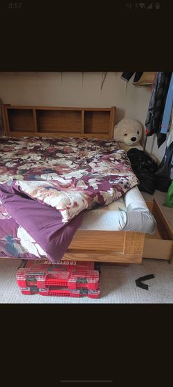 Bed frame and mattress