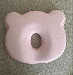 Baby Head Shaping Pillow Pink Bear