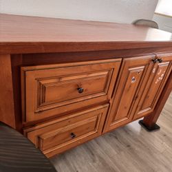 Solid Wood Stand With Drawers 