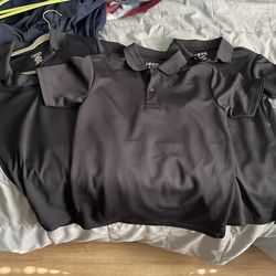 3 Navy  Blue School Shirts