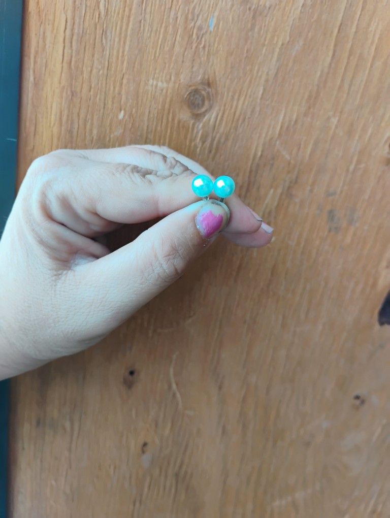 Dark Blue Turquoise Earrings