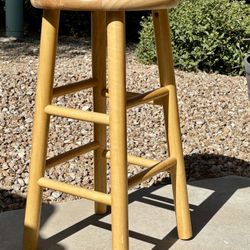 Solid Oak Bar/kitchen stool