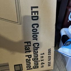 LED Color Changing Flat Panel 1ft X 4ft