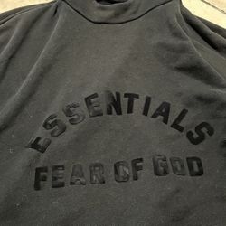 Black Fear of God essentials hoodie