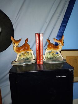 Antique Bambi Bookends