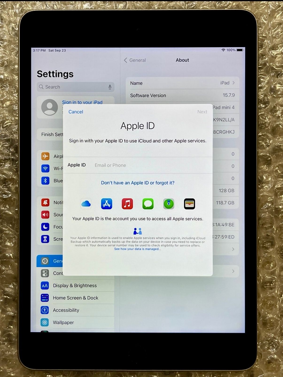 iPad mini 4 128GB wifi