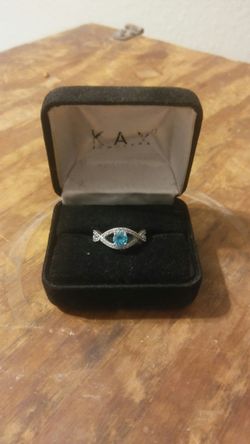 Size 5 sterling silver cz