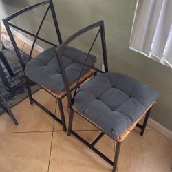 2 Chairs With Cushions