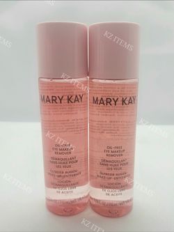 Lot Of 2 Mary Kay Oil-Free Eye Makeup Remover 3.75 Fl Oz NEW IN BOX