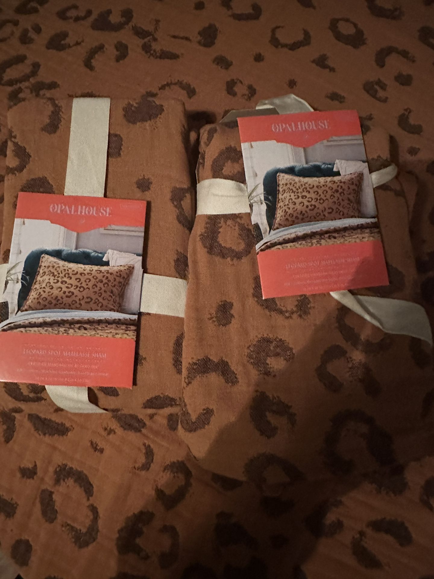 2 Opal House Cheetah Pillow Cases