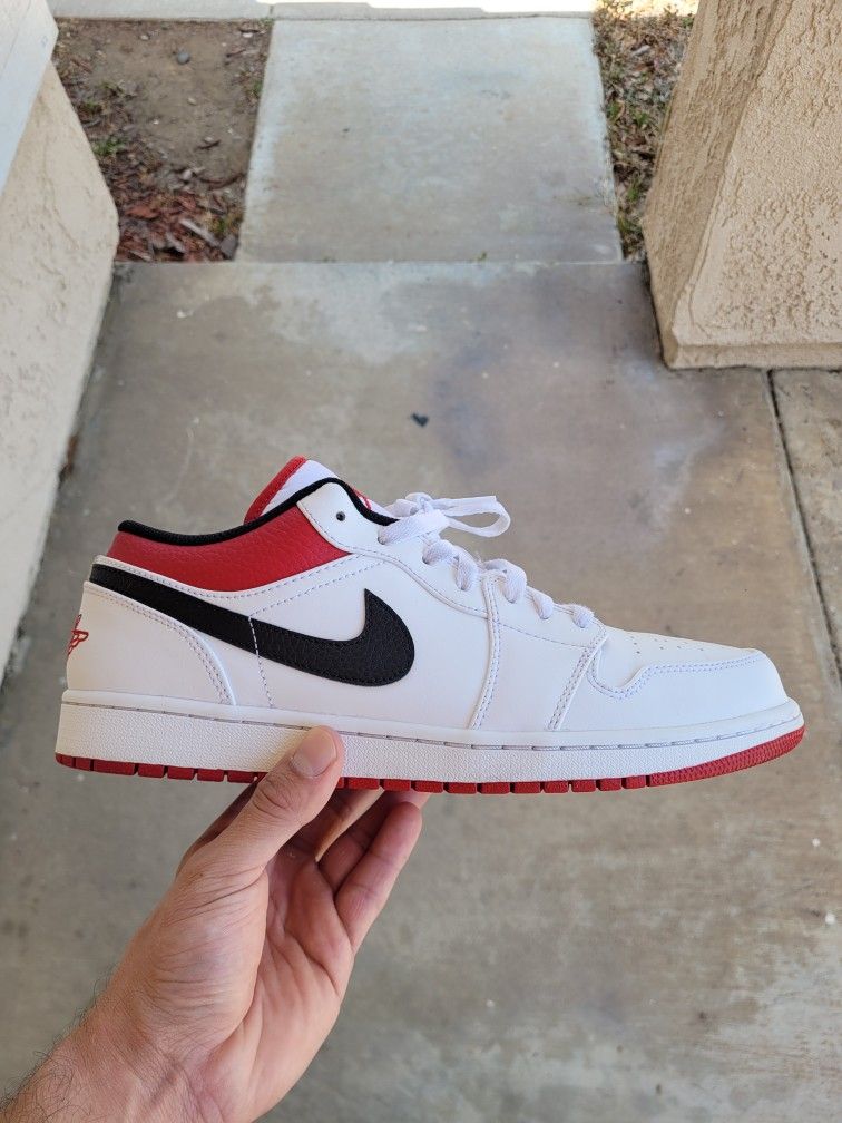 Jordan Low White University Red Size