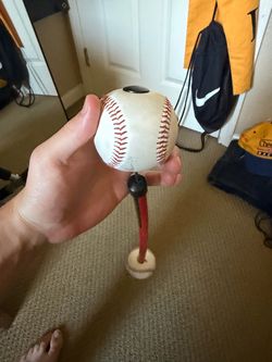Baseball Bola Ball with Tether and Launcher