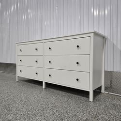 Large White Dresser Six Drawers