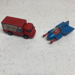 1979 Rare Corgi Supermobile And Daily Planet Van