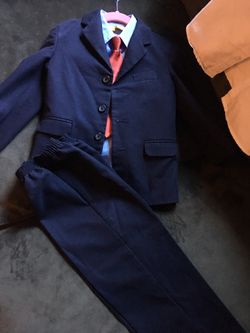 Boys 5t suits with clip on tie