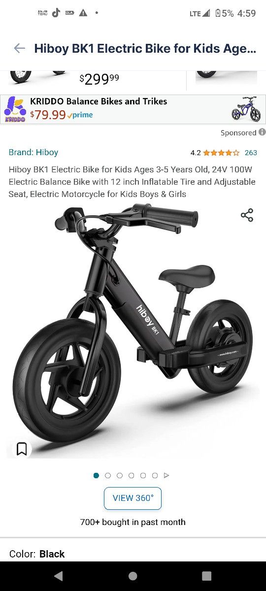 Electric Bike (Kids)