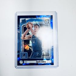 Zach Edey 2024-25 Donruss Basketball Rated Rookie Blue  Holo Laser RC #239