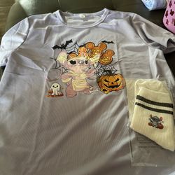 Halloween shirt and socks 