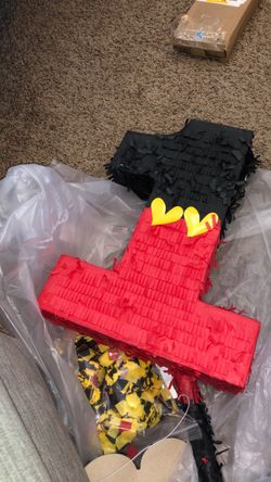 Piñata for one year old birthday . 13th aveand Thunderbird