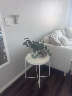 White side table