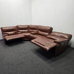 Oslo 3 Electric Recliner Sectional Sofa Couch Set Lumbar Support - Can Deliver!