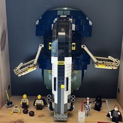 LEGO Star Wars 7153 - Jango Fett's Slave I - 2002 with display case! **READ Description**