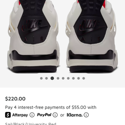 Jordan 4 OG FC size 10.5 Ds comes with receipt from snipes