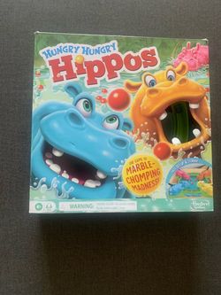 The Hasbro Hungry Hungry Hippos Board Game With Marbles, 2-4 Players, 4+