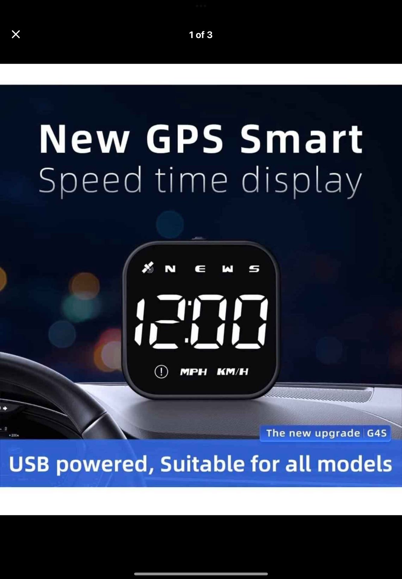OTPerformance G4S Digital Satellite GPS Speedometer Car Hud Head Up Display KM/H MPH for Car Univer