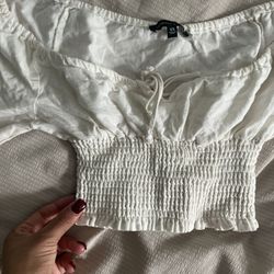 White Crop Top 