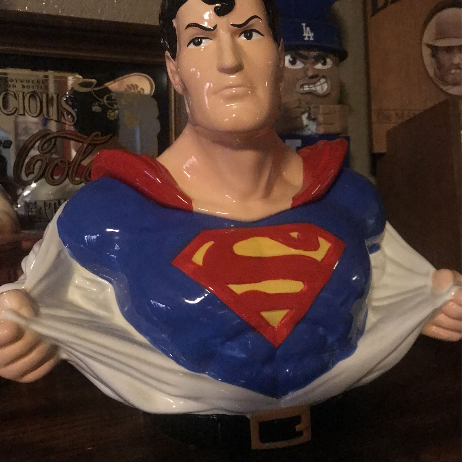 Super Man Cookie Jar