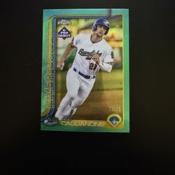 2025 Topps Pro Debut - Chrome Jac Caglianone #PDC-89 Aqua Refractor /75 (RC)