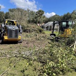 Drive ways  Forestry mulching  Land clearing  Bush hogging and Dirt moving  Finish Grade and Building Pad 