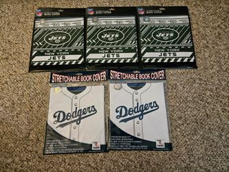 Stretchable Book Covers Dodgers And Jets