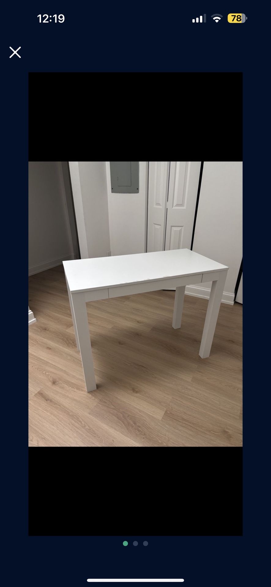 White desk