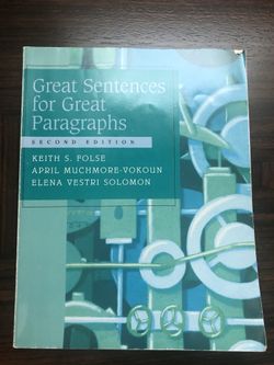 Great Sentences for Great Paragraphs, second edition 0-618-27192-9