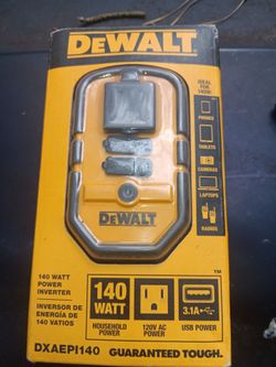Dewalt 140 watt power inverter