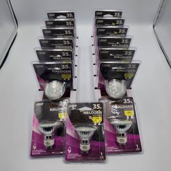 Feit Electric 35W Halogen GU10 MR16 Flood Reflector Bulbs 120V 21 Pack New