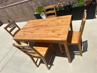 Dining table with 4 chairs