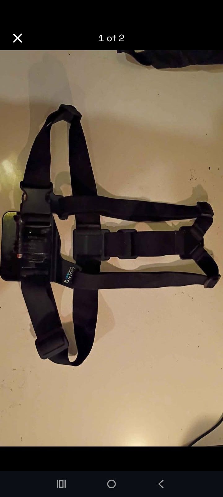 GoPro Body Strap On + 3 GoPro 12 Batteries Including Charger