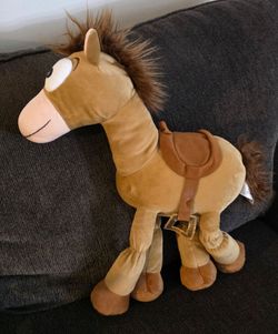 Disney Toy Story Woody Horse Bullseye Plush Plushie Stuffed Animal Doll Toy 17"