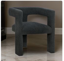 Black fabric chair